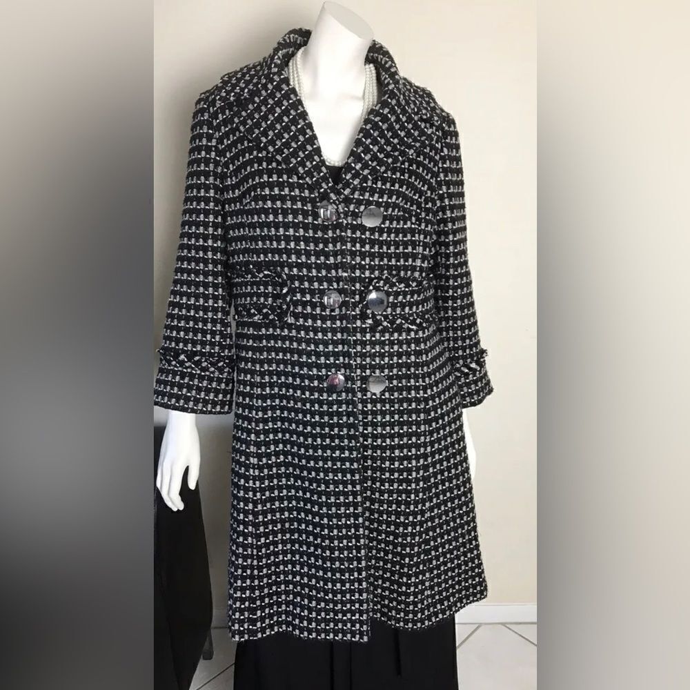 Worthington Women’s Winter Coat Size XL Black White